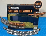 New 100W Portable Foldable Solar Panel Blanket Massimo Camping + Home Rv Power. Price: $47.70.
