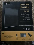 Lion Energy Go 20 Watt Solar Panel, Lightweight, Portable, Fast-charging Usb New. Price: $48.88.