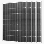 Vevor 4PCS 100W Monocrystalline Solar Panels Pv Module With MC4 Output & Frame New. Price: $195.99.