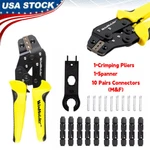 Solar Crimping Tool Set Connector Awg 14/12/10 Panel Pv Cable Crimper Pliers New. Price: $23.99.