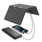 Ecosonique Solar Panel Charger Portable Foldable Usb-c & Usb-a New. Price: $63.14.