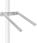 Universal Solar Panel Heavy Duty Double Arm Pole Wall Mount For 50W-60W Slim Sin New. Price: $94.95.