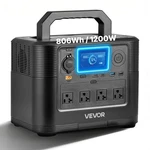 Vevor Portable Power Station 1200W 806WH Solar Generator For Home Camping Travel New. Price: $481.90.