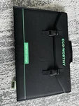 Eco-worthy 120W Foldable Portable Monocrystalline 12V Waterproof MC4 Panel Open. Price: $70.00.