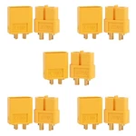 Tmh XT60 Plug Set Connector, Pairs - (5 MALE+5 Female) New. Price: $10.52.