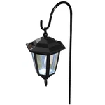 Solar Hanging Light, Black, Led, Water Resistant, 9" X 5.5" 6.5" Path & New. Price: $24.06.