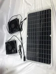 Fcd 100W Solar Panel Kit With 2 Fans Dc Output New. Price: $99.00.
