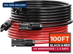 Vevor 100FT Solar Cable 10AWG, Panel Extension Wire 6MM Pv With Wat New. Price: $158.61.