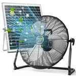 12" Solar Powered Fan Rechargeable Outdoor Floor 4-24H Runtime Batter... New. Price: $153.63.