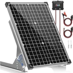 Solar Panel Kit, 12V Battery Trickle Charger Maintainer 30W, Silver New. Price: $97.82.