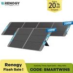 Renogy 100W 200W Portable Solar Panel IP65 For Power Station Rv Camping New. Price: $208.99.