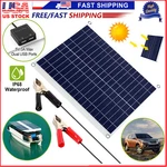 25W Solar Panel 12V Battery Maintainer Trickle Charger Car Rv Boat Trailer IP68 New. Price: $19.99.
