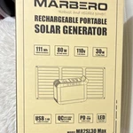 Marbero M82SL30 Max Portable Solar Generator 111WH 80W Panel Usb Pd New. Price: $73.75.