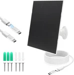 4W Solar Panel For Security Camera,type C&micro Charger White New. Price: $18.54.