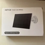 Nos Netvue 3W Solar Panel, Type-c Charger, Waterproof, Lite White, NA-S002W-TC New. Price: $28.00.