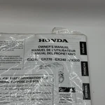 Honda GX240 GX270 GX340 GX390 Owners Manual New Unopened. Price: $10.83.