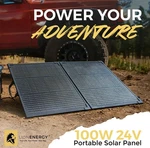 Lion Energy 100 Watt 24V Portable Solar Panel For Rv, Outdoor Camping And Travel New. Price: $79.00.