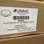 8X Unirac White Flat Roof Attachment Assemblies M60950 Solar (lot 8)NO Screws Open. Price: $149.99.