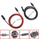 Pair Feet 10AWG Black + Red Solar Panel Extension Cable Wire Connector New. Price: $14.34.