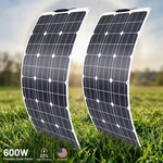 600W Mono Flexible Solar Panel 12V Portable Power Charge Camping Home Rv Battery New. Price: $159.99.