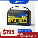 Wattcycle 12V 100AH Pro Group 31 LIFEPO4 Battery Lithium 110A Bms Rv Solar Panel New. Price: $244.51.