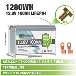 Lithium Battery 12V 100AH LIFEPO4 1280WH Group 31 Backup Power F/ Solar Off-grid New. Price: $151.00.