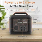 Sbaoh Portable Power Station P302, 296WH Lithium Battery Generator, 300W Ac New. Price: $180.00.