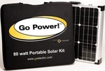 New Go Power! GP-PSK-90 90W Portable Folding Solar Kit Open. Price: $400.00.
