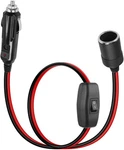 Riieyoca 12V 24V Cigarette Lighter Male Plug To Socket Power CABLE,16 Awg Heavy New. Price: $16.49.