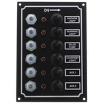 Seasense 6 Gang Led Switch Panel With Push Button Breakers And Mounting Hardware New. Price: $92.79.