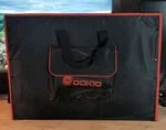 Dokio 100W 18V Portable Foldable Solar Panel 21X28", 5.9LB Missing Accessories Open. Price: $36.50.