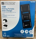 Utilitech 15W Folding Portable Solar Charger New. Price: $15.00.
