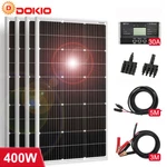 Dokio 4X100W 400W Rigid Monocrystalline Solar Panel Kit For Home/caravan/rv/boat New. Price: $183.99.