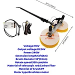 304 Stainless Steel & Carbon Fiber Electric Solar Panel Cleaning Brush 110V New. Price: $639.20.