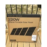 Ecoflow 220W Bifacial Foldable Portable Solar Panel, Waterproof, 21.5V Dc New. Price: $250.00.