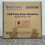 New Nib Acopower 15W Solar Modules HY015-12P Panel 12V Polycrystalline. Price: $41.00.