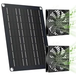 Marbero 4.7 Inch Solar Powered Kit, 15W Panel With 2 Waterproof Fan... New. Price: $49.93.