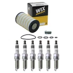 Wix Engine Oil Filter & Ngk Spark Plugs Kit For X164 ML350 W204 C300 W212 E350 New. Price: $99.95.