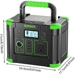 Grecell Portable Power Station 300W, 288WH Lithium Battery, 60W Fast Charging... New. Price: $139.99.