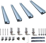 Solar Panel Roof Mounts Bracket Kit Sloped Pitched Metal Mounting Z New. Price: $76.76.