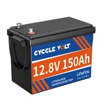 Cycclevolt 12V 150AH LIFEPO4 Lithium Battery 1920WH Solar Rv Trolling Motor Boat New. Price: $270.00.
