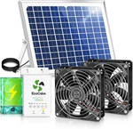Solar Exhaust Fan For Chicken Coop With Battery And Adjustable Thermostat, New. Price: $125.44.