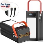Portable Power Bank Station, 27000MAH Outdoor Generator With Sos Light, New. Price: $78.86.