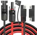 Mookeerf Solar Panel To Sae Adapter Cable - 10FT 10AWG Extension For New. Price: $36.19.