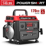 Powersmart 1200W Gas Generator, 79CC Engine, 5-HOUR Runtime, 120V Output, New. Price: $149.99.