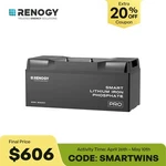Renogy 12V 200AH Pro Smart Lithium Iron Phosphate Battery Bluetooth Self-heating New. Price: $756.99.