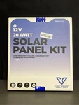 Voltset 12V Solar Battery Charger - 20W Waterproof Panel Kit With Smart Mp Used. Price: $31.99.