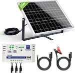 Eco-worthy 25W 12V Off-grid Solar Battery Charger Kit With Accessories New. Price: $66.50.