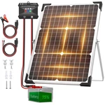 Voltset Solar Panel Kit 12V, Battery Trickle Charger 30W, Black New. Price: $86.49.