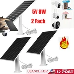 2 Pack Solar Panel For Ring Spotlight Camera/stick Up Battery Charger 8W 5V New. Price: $30.99.